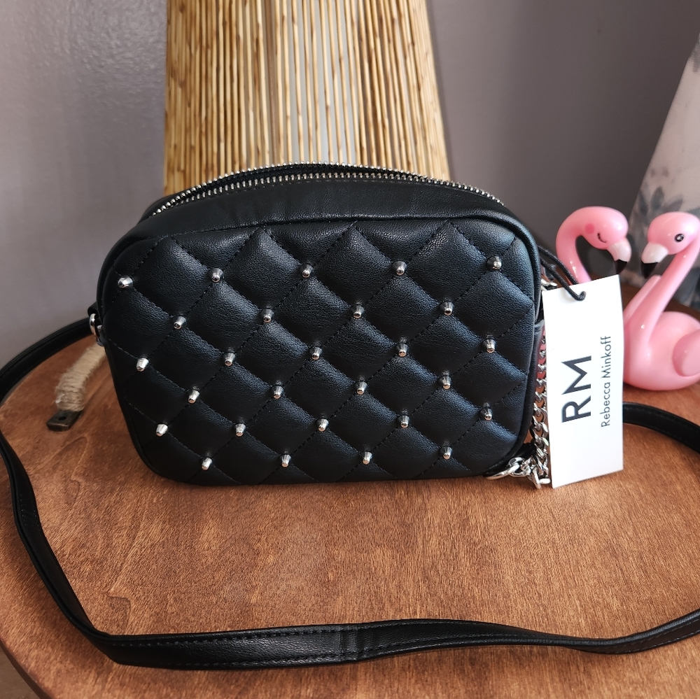 Rebecca Minkoff black studded crossbody